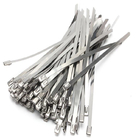 SUS304 Self Locking White 4.6300 Stainless Steel Cable Ties